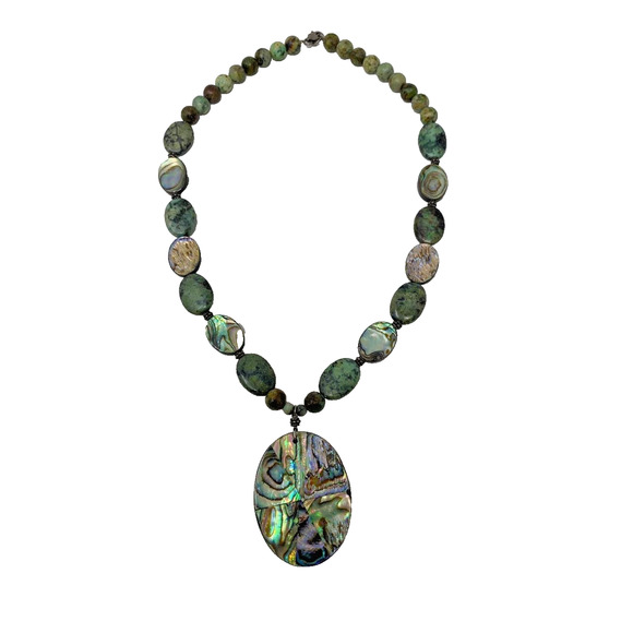 Vivras Beads Abalone Shell Necklace – 17.5”, Used - Picture 2 of 6